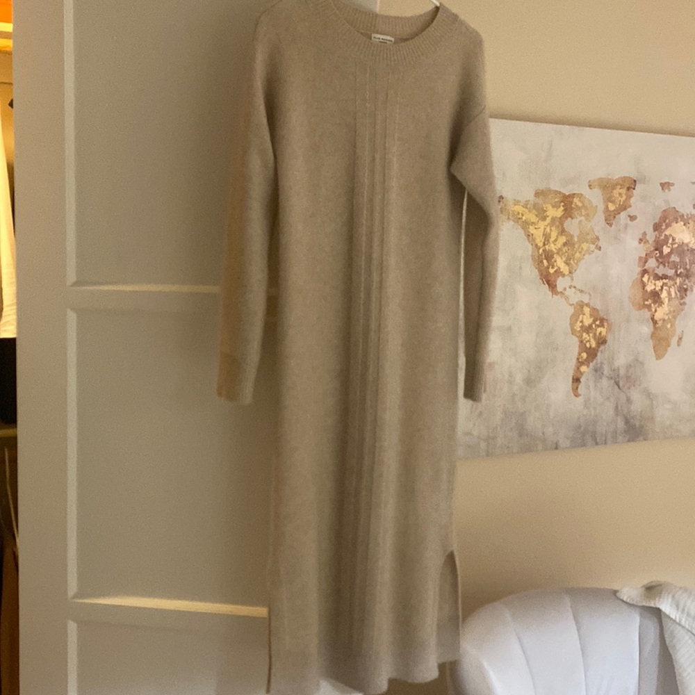 CLUB MONACO CASHMERE MIDI DRESS
